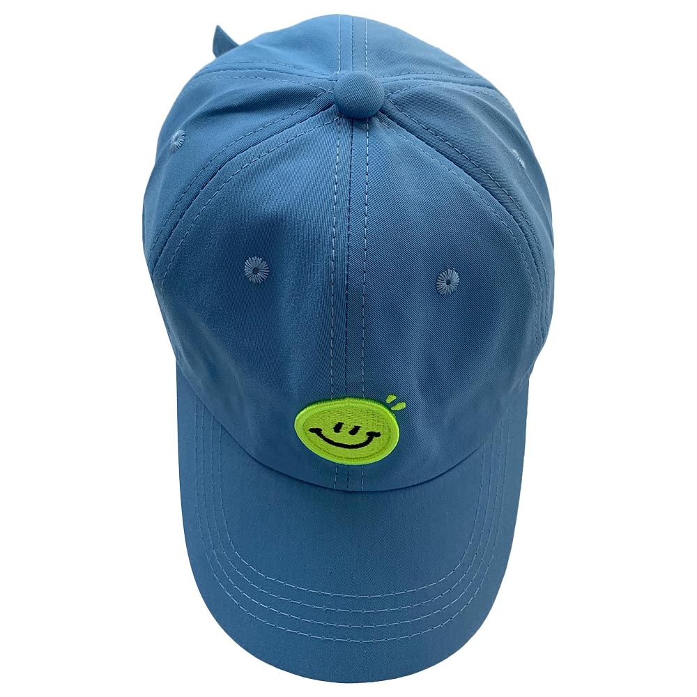 The Girl Cap - Kids Cap - Blue Smiley