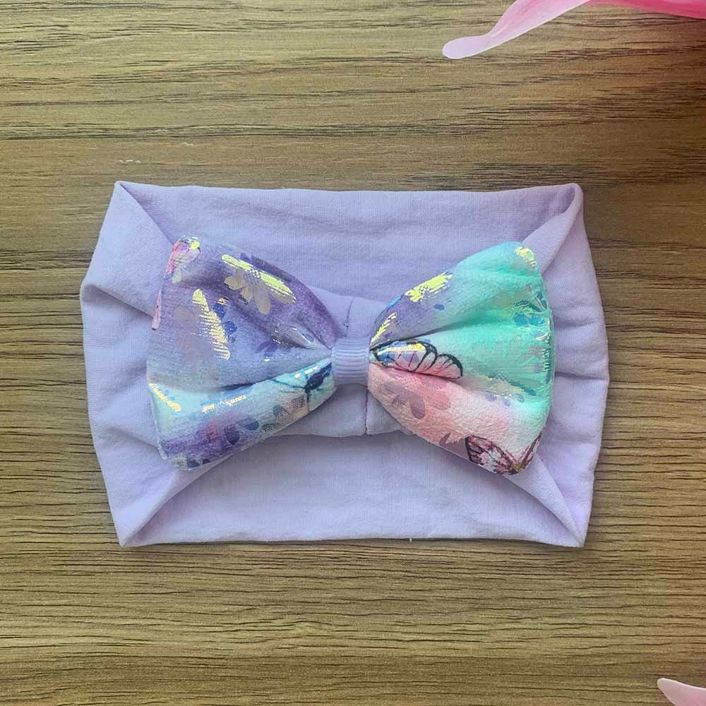 The Girl Cap - Baby Butterfly Headband - Purple