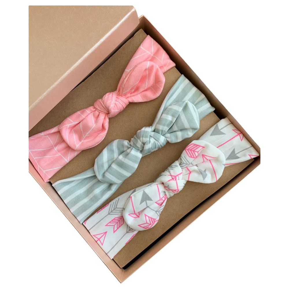 The Girl Cap - Baby Set Of 3 Headband Gift Set - Mute