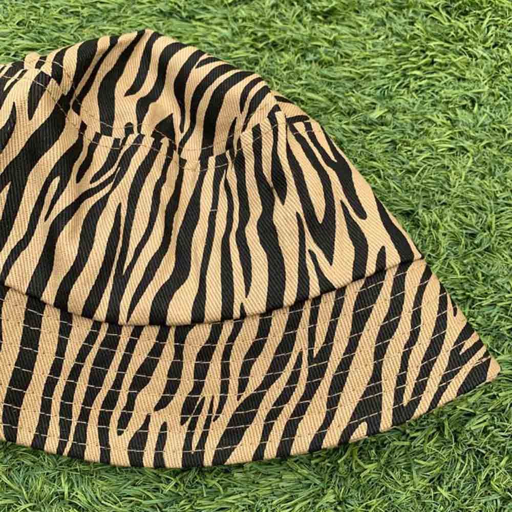 The Girl Cap - Kids Hat Brown Zebra Print