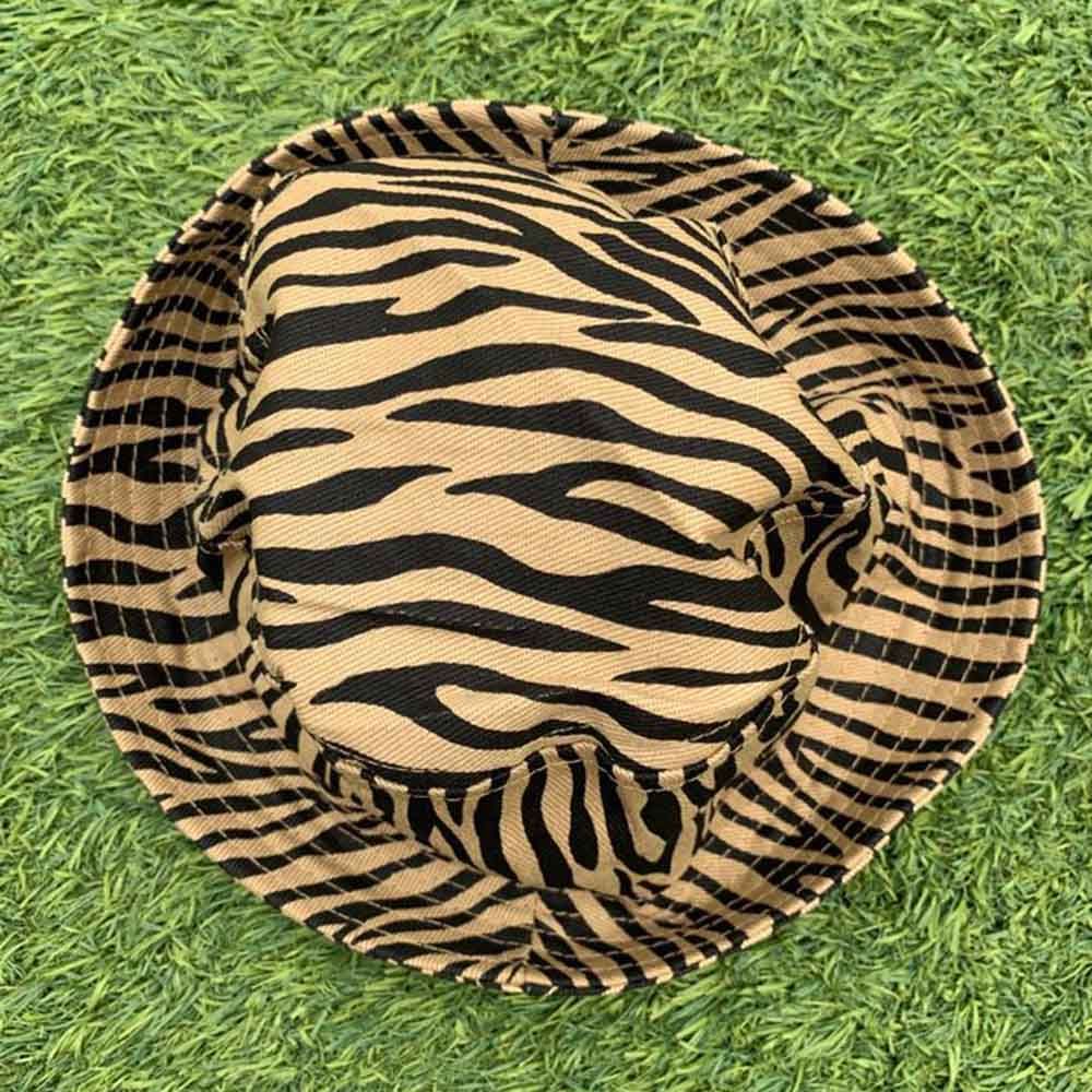 The Girl Cap - Kids Hat Brown Zebra Print