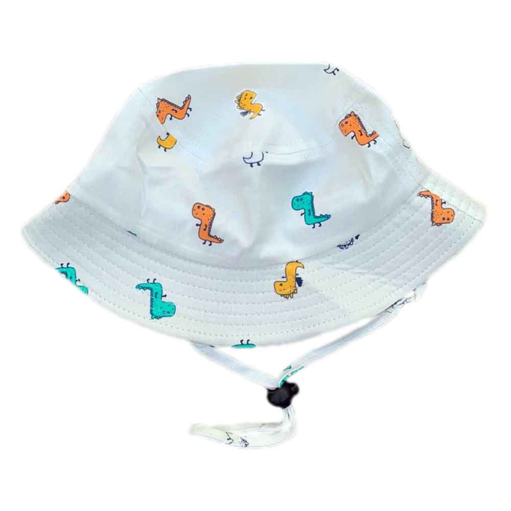 The Girl Cap - Kids Hat - White Dino