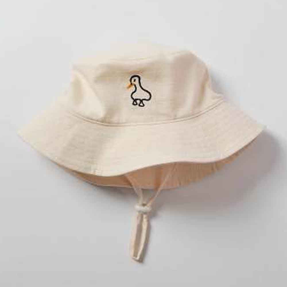 The Girl Cap - Kids Hat - Beige Duck