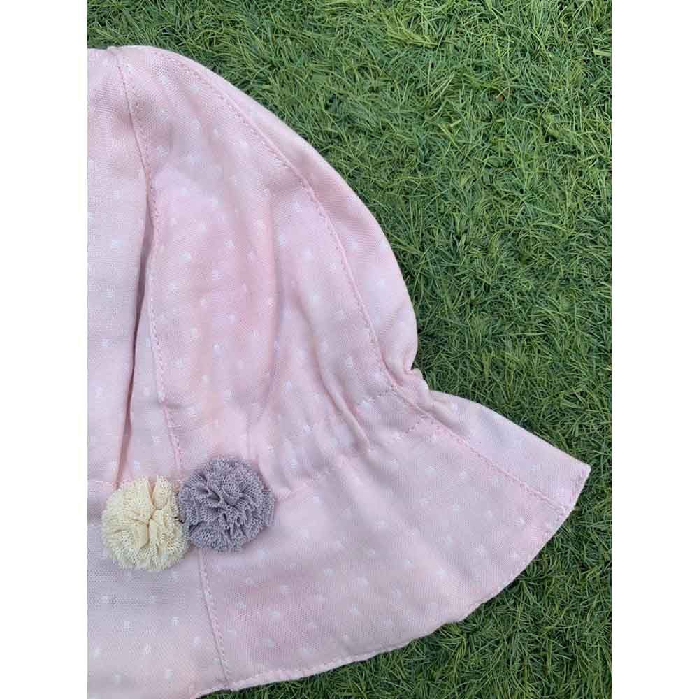 The Girl Cap - Kids Reversible Hat - Pink Polka