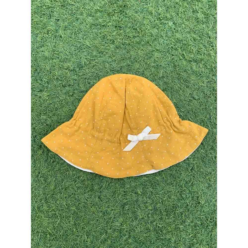 The Girl Cap - Kids Hat - Mustard Ribbon