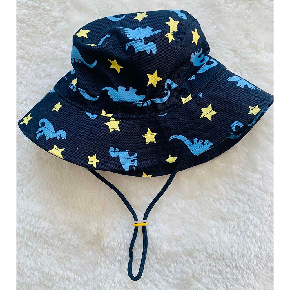 The Girl Cap - Kids Hat - Blue Star Dinosaur