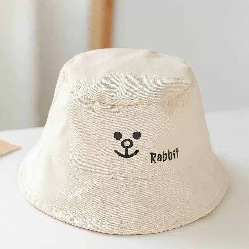 The Girl Cap - Kids Hat - Beige Rabbit