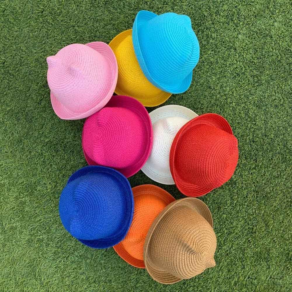 The Girl Cap - Beach Hats For Kids - Baby Pink