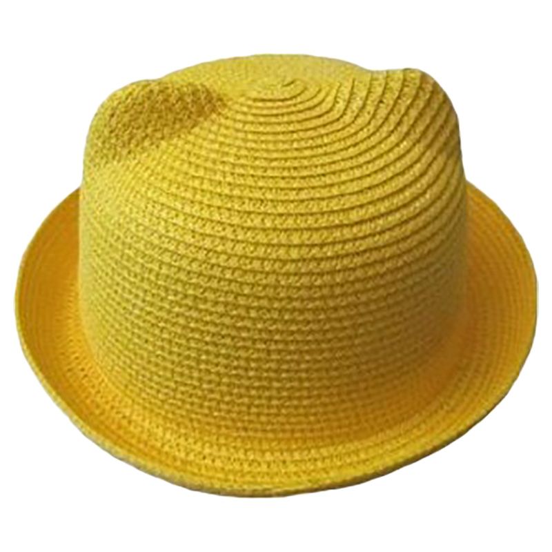 The Girl Cap - Beach Hats For Kids - Yellow