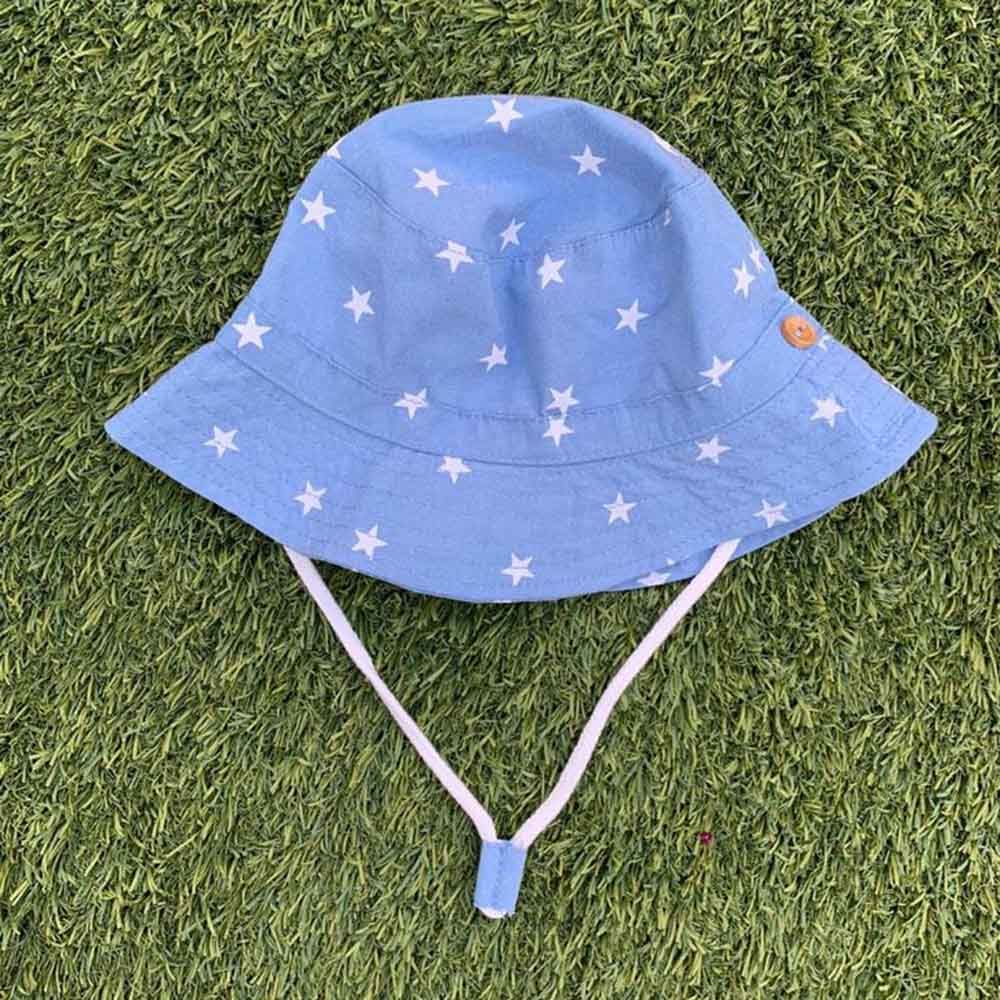 The Girl Cap - Kids Hat - Blue Stars