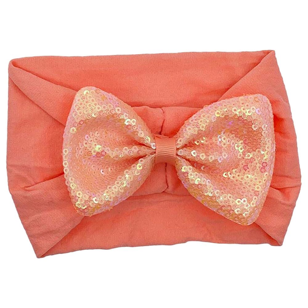 The Girl Cap - Baby Sequence Headband - Peach