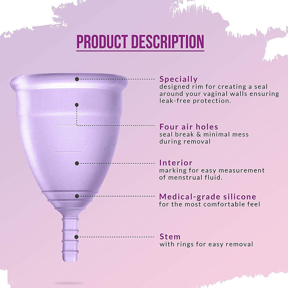 Sirona - Reusable Menstrual Cup With Pouch - Small & Medium