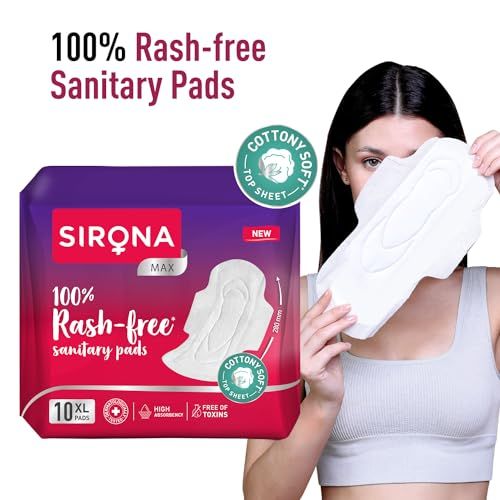 Sirona - Biodegradable Sanitary Pads - Extra Large, 10pcs