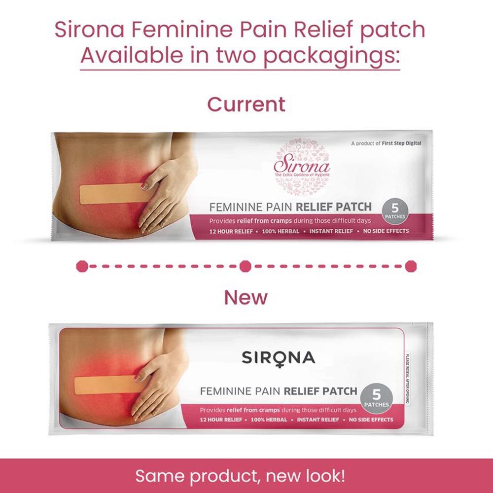 Sirona - Feminine Pain Relief Patches - 5 Patches