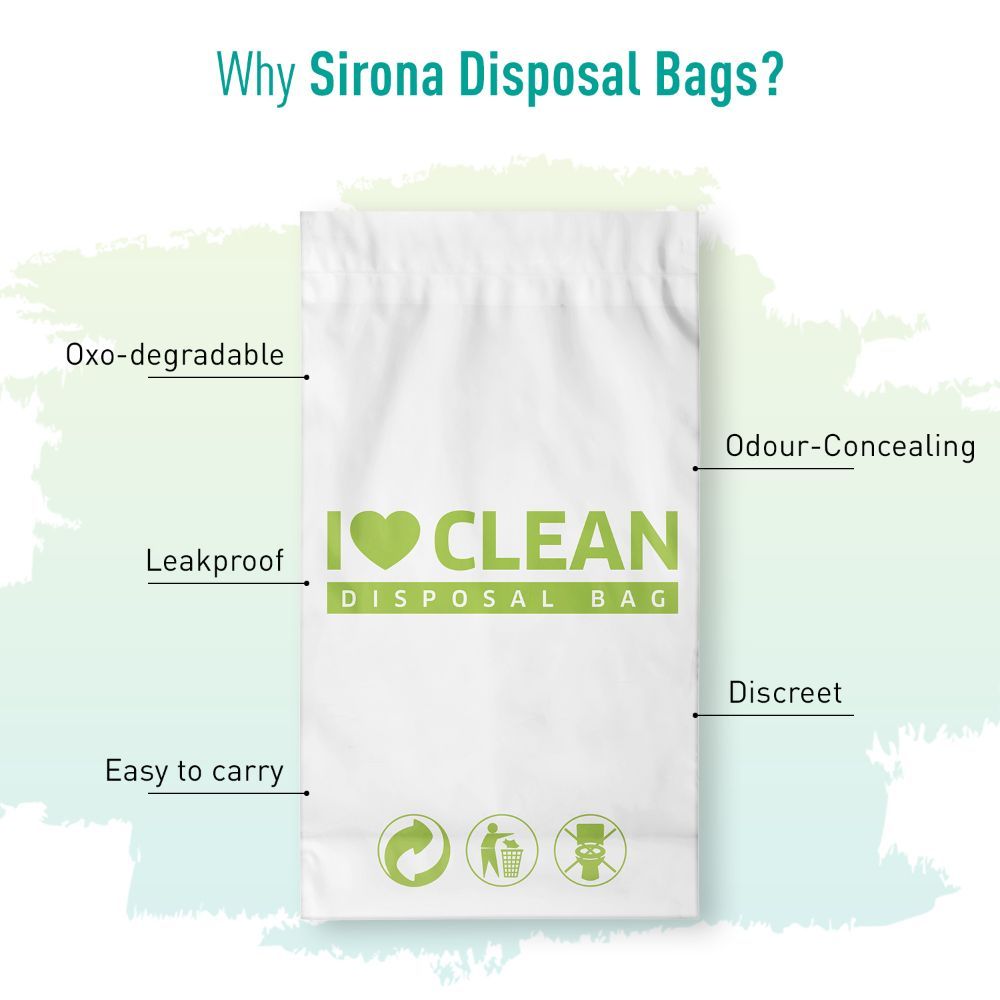 Sirona - Sanitary And Diapers Disposal Bag - 45 Bags