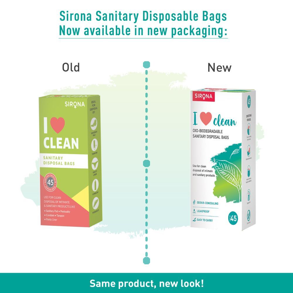 Sirona - Sanitary And Diapers Disposal Bag - 45 Bags