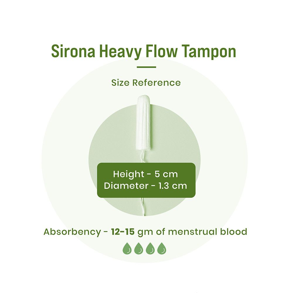 Sirona - Heavy Flow Organic Tampons - 18 Pcs