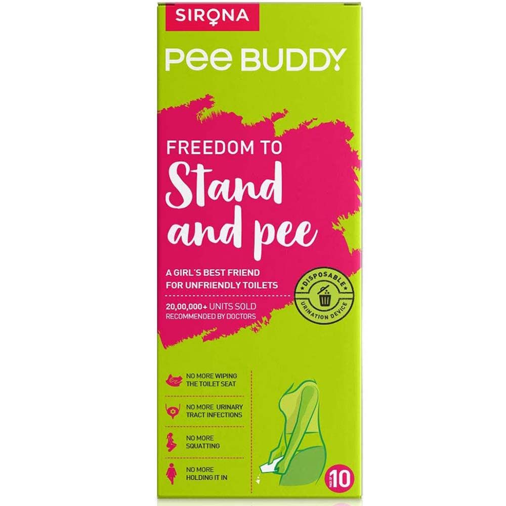 PeeBuddy - 10s Paper Urination Device + 10s Intimate Wipes