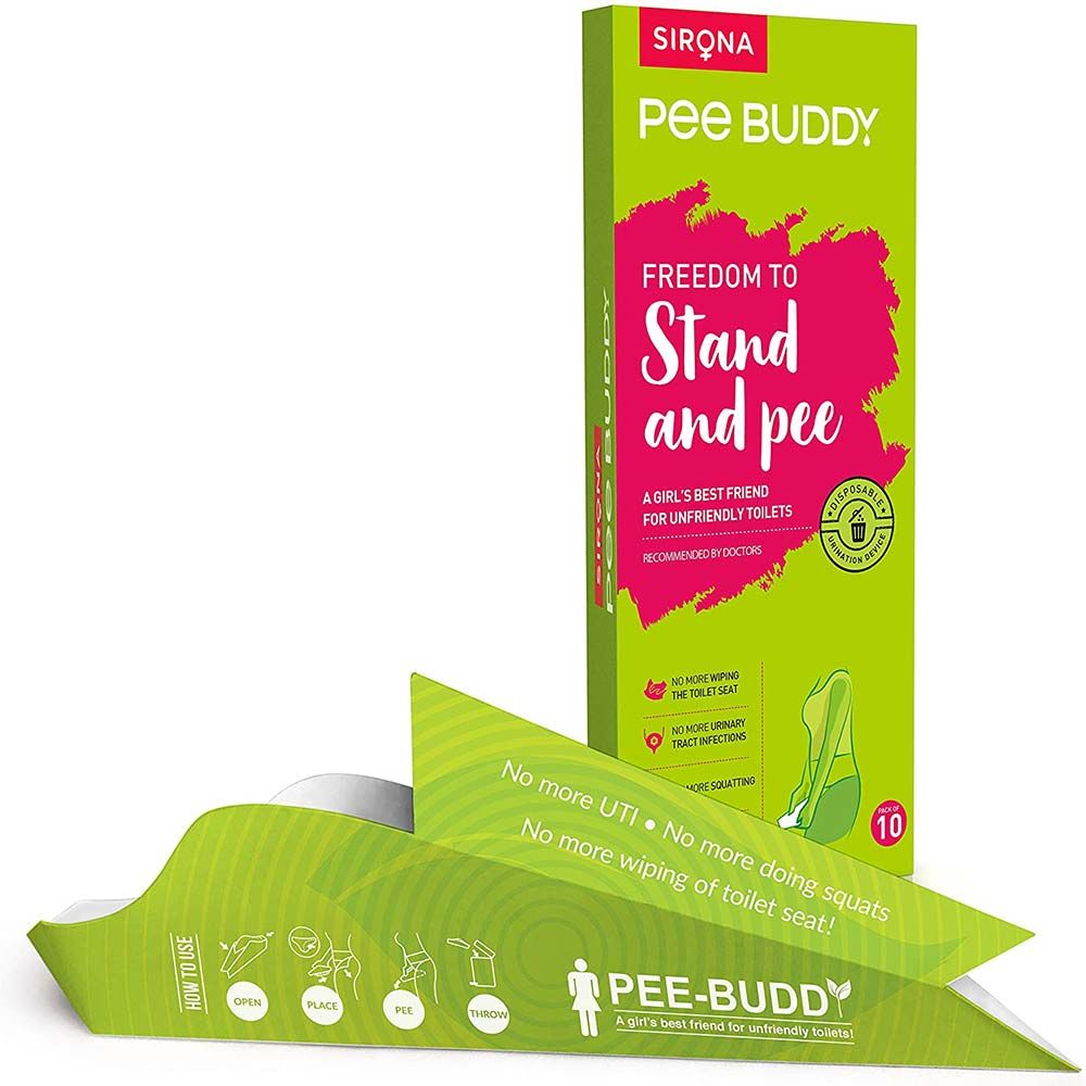 PeeBuddy - 10s Paper Urination Device + 10s Intimate Wipes