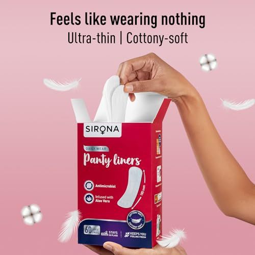 Sirona - Dry Comfort Panty Liners- Large, 60 Liners