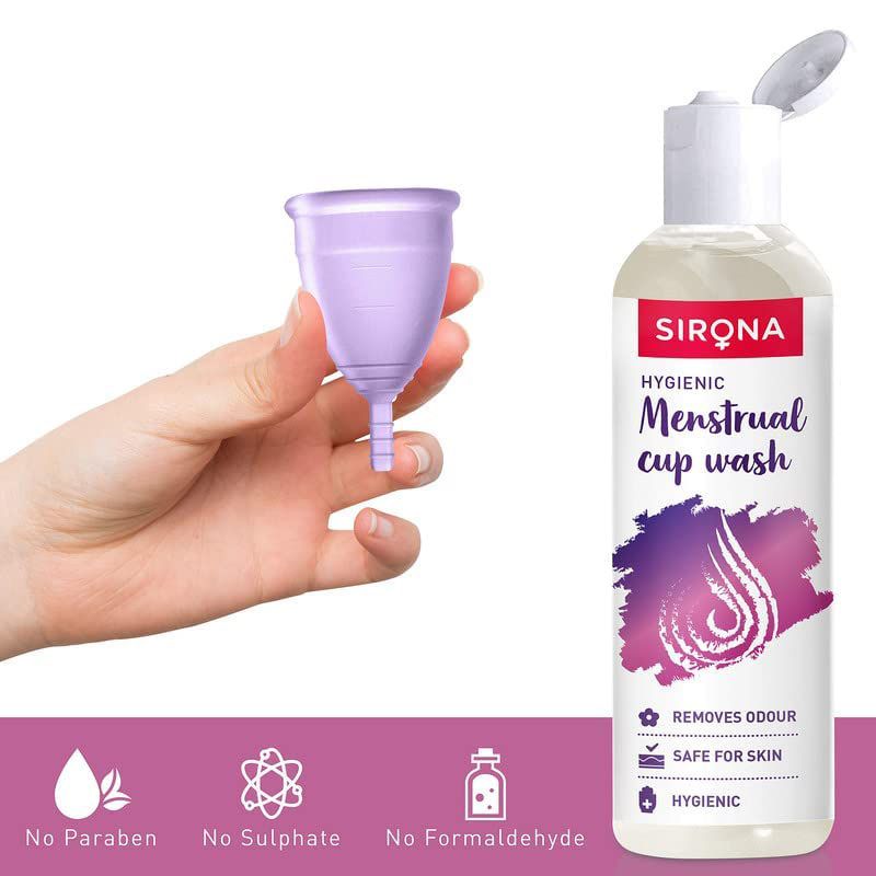 Sirona - Natural Menstrual Cup Wash 100 ml - Pack of 2 - Rose