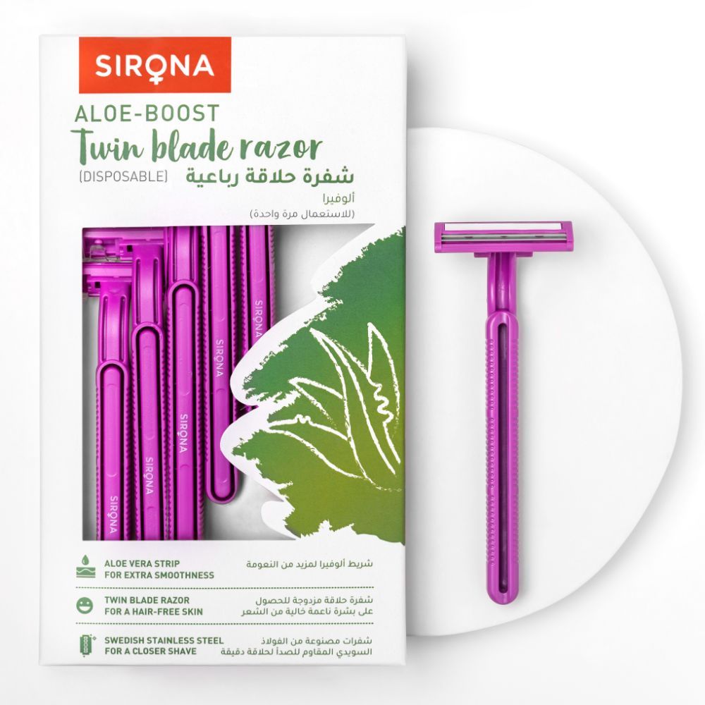 Sirona - Disposable Hair Removal Razor for Women - Pack of 5