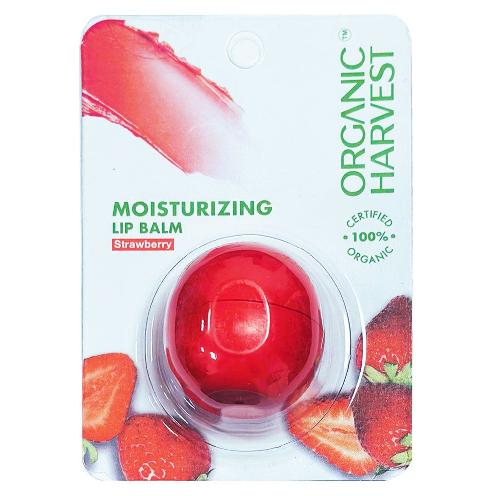 Organic Harvest - Strawberry Moisturizing Lip Balm - 3 ml