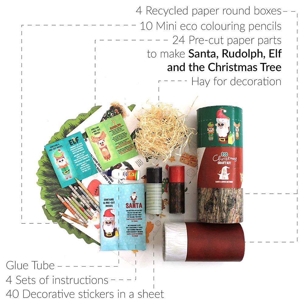 Buy Responsibly - Christmas Eco Craft Diy Kit Gift Box For Kids