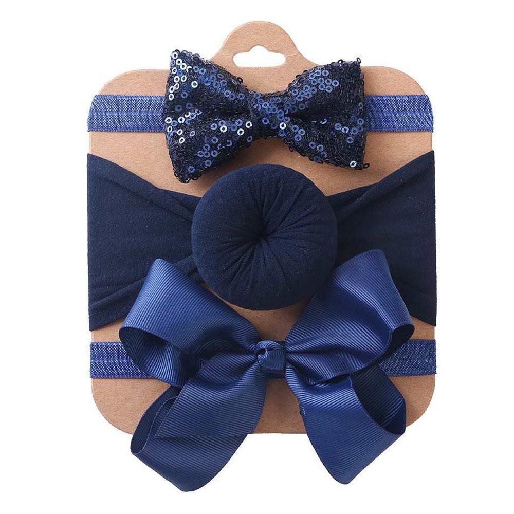 The Girl Cap - 3pc-Set - Shimmer Headband - Blue