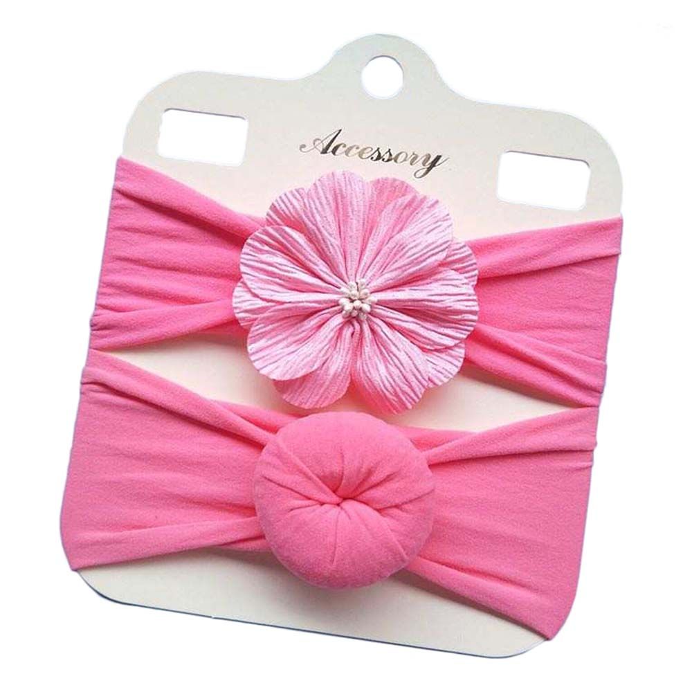 The Girl Cap - 2pc-Set - Twin Headband - Pink