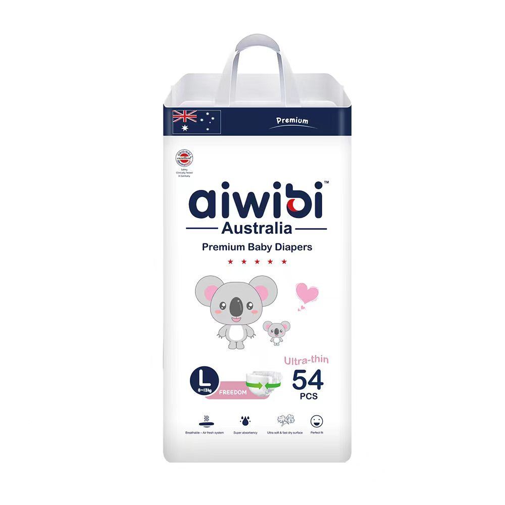 Aiwibi - Premium Baby Diaper - Size L 8-13kg 54pcs