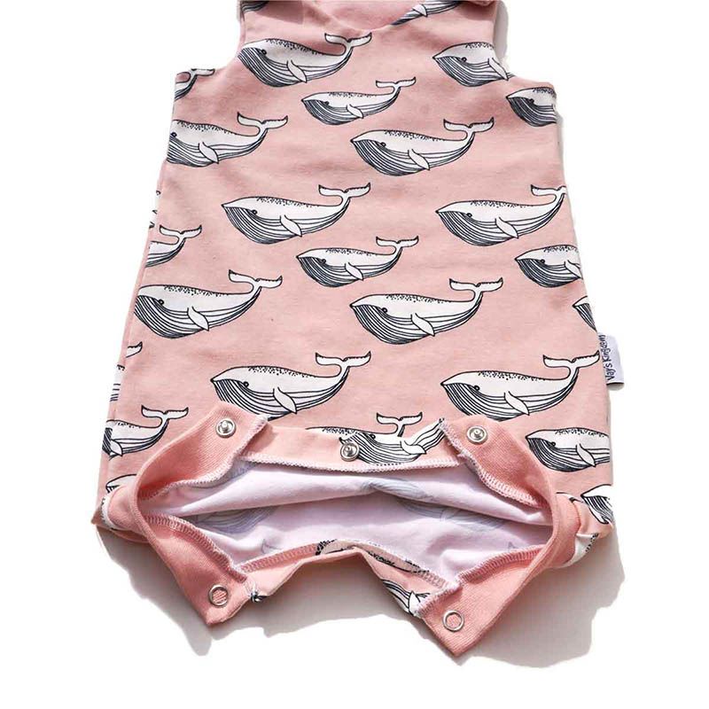 Vay's Kingdom - Romper Whale Pink