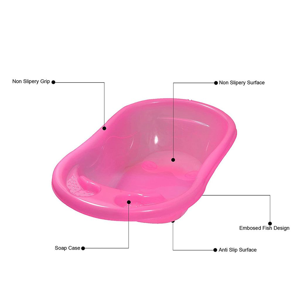 SunBaby - Splash Bathtub With Temperature - Pink