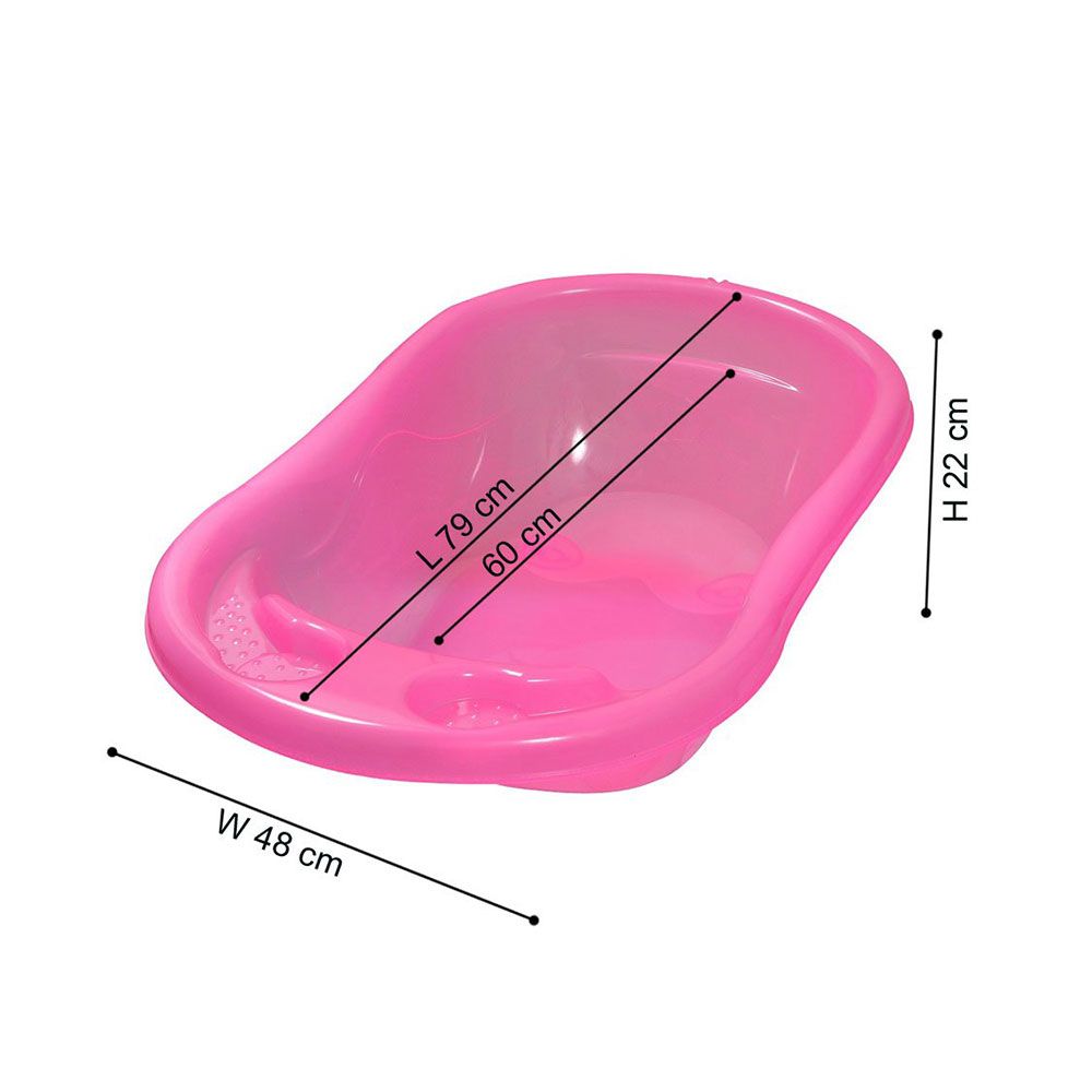 SunBaby - Splash Bathtub With Temperature - Pink