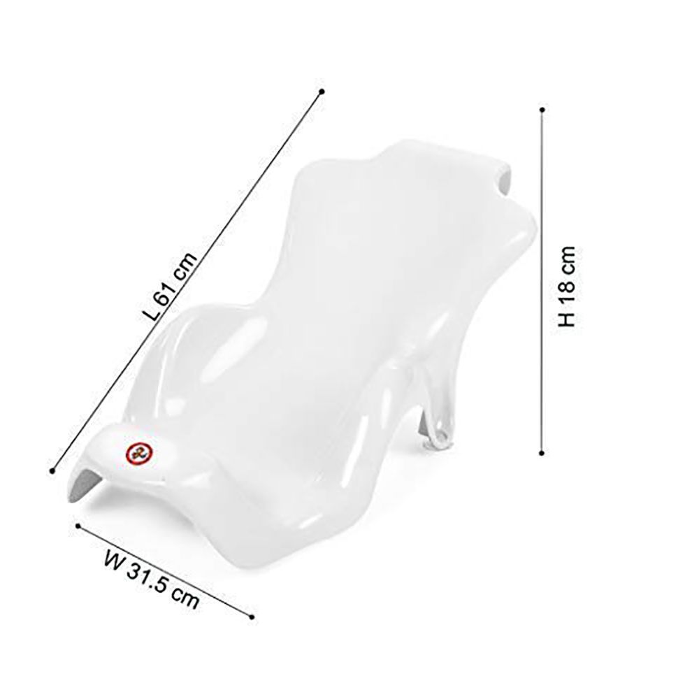 SunBaby - Anti Slip Plastic Bath Chair Seat Sling - White