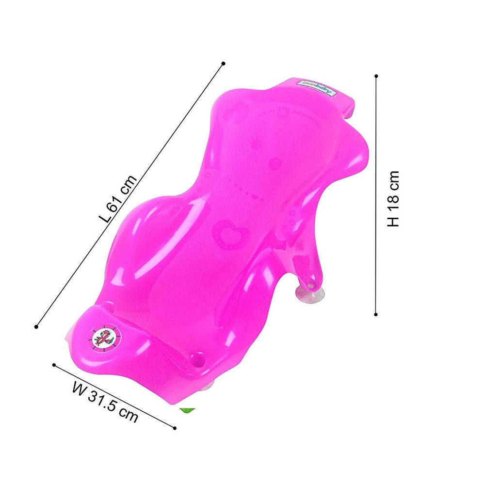 SunBaby - Plastic Bathtub w/ Bath Seat Sling - Pink