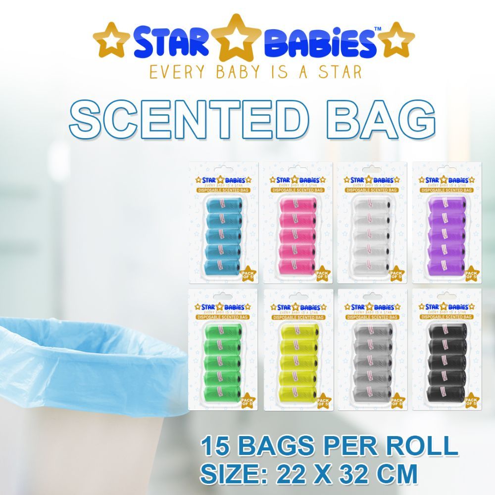 Star Babies - Scented Bag Blister - Pack of 10/150 Bags - Assorted