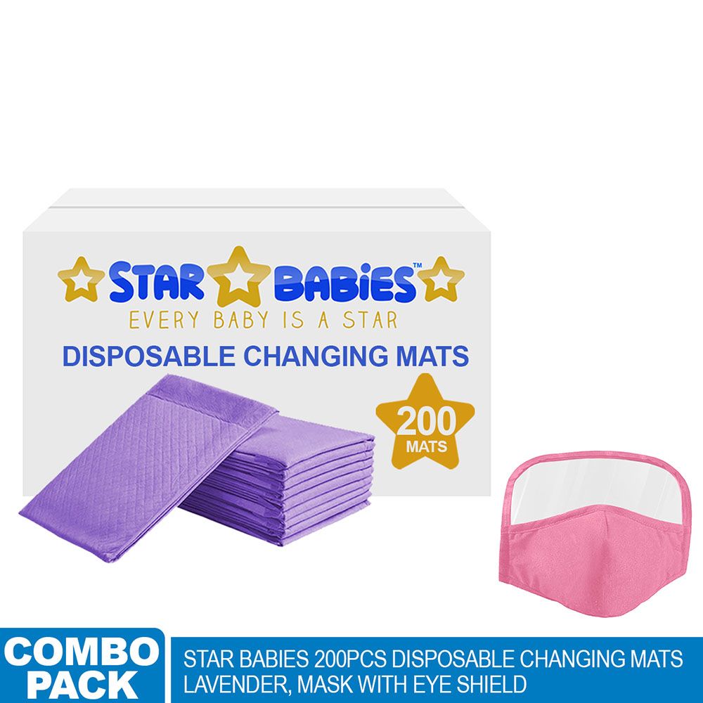 Star Babies - Changing Mats 200pcs + Sunbaby Mask