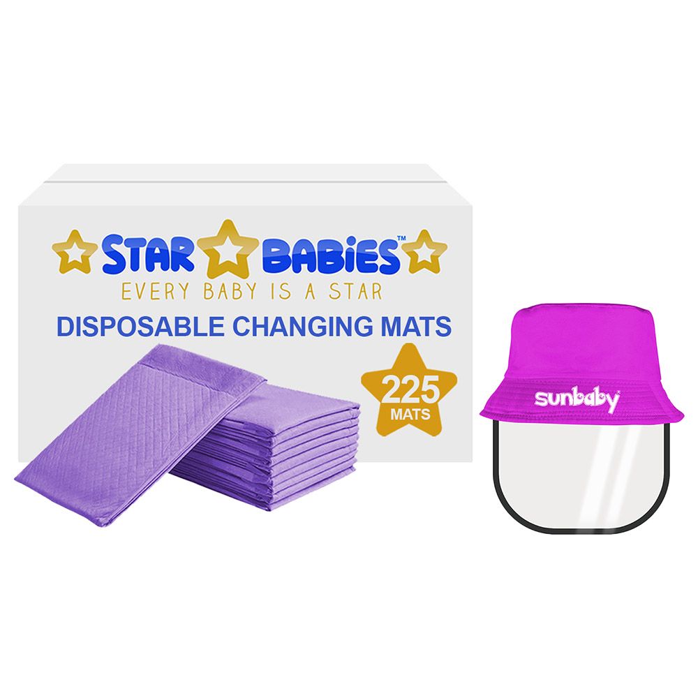 Star Babies - Changing Mats 225pcs + Hat With Shield