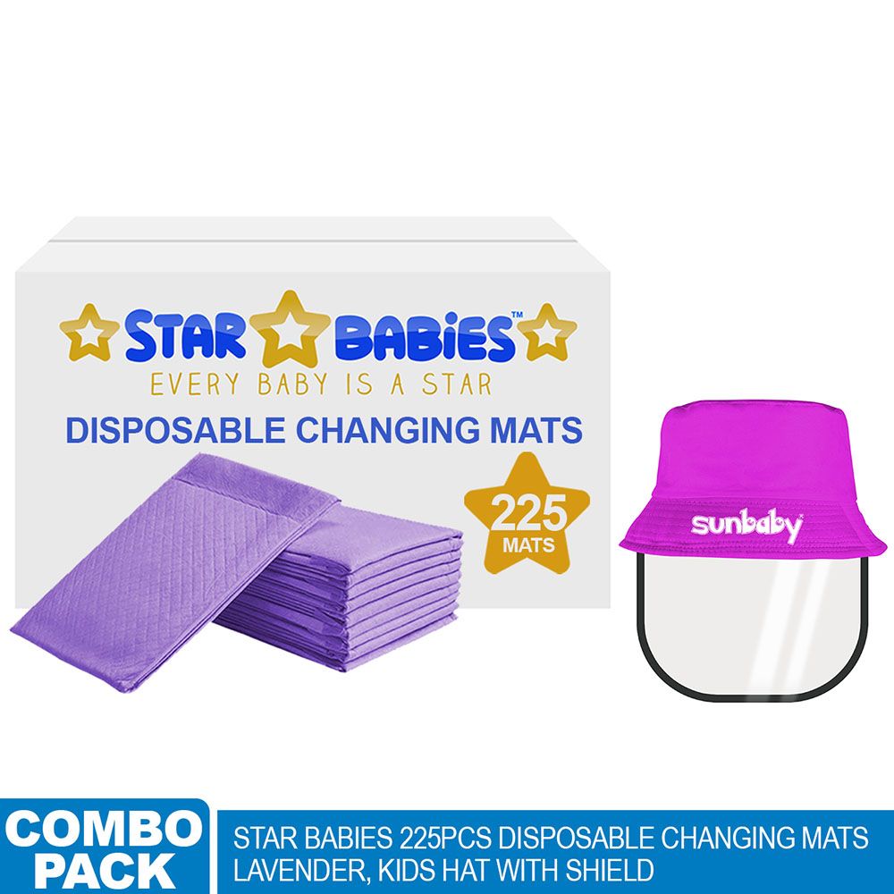 Star Babies - Changing Mats 225pcs + Hat With Shield