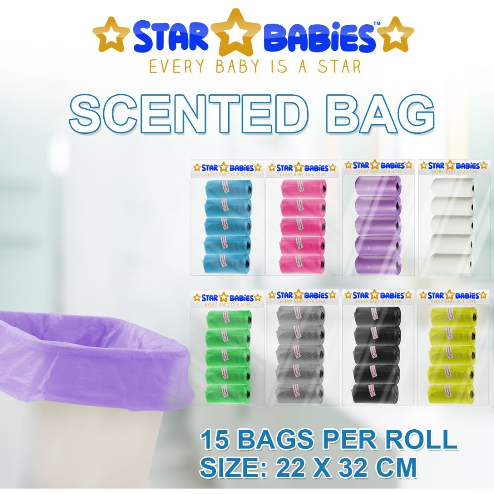 Star Babies - Changing Mats 36pcs, Bibs 30pcs and Scented Bag 10pcs W/ Refill - Lavender