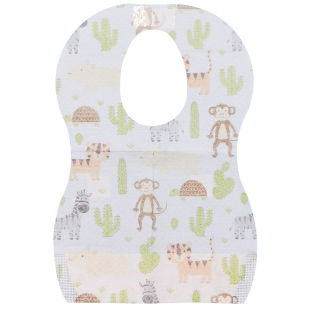 Star Babies - Animals Printed Disposable Bibs Pack of 150