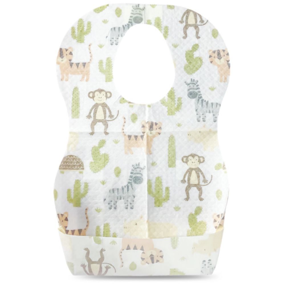 Star Babies - Animals Printed Disposable Bibs Pack of 150