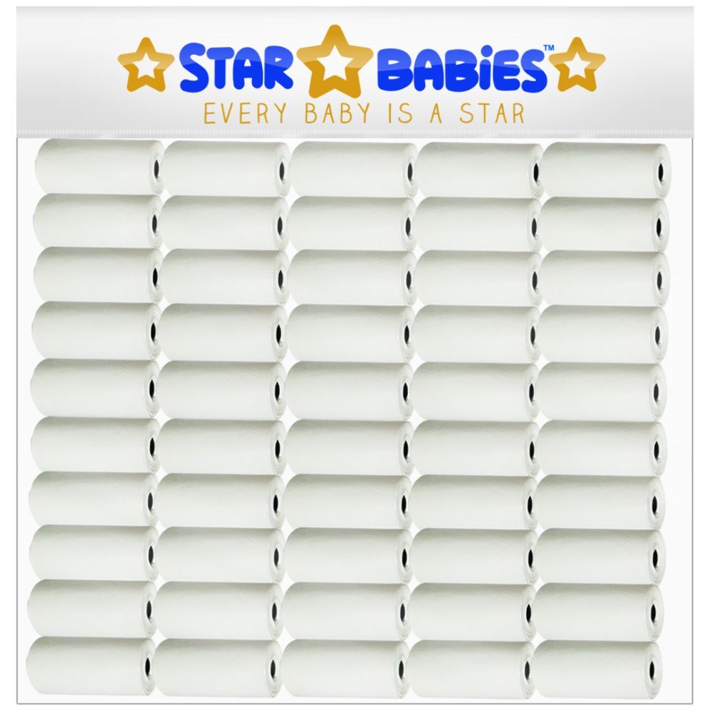 Star Babies - Scented Bag Roll - Pack of 50/750 Bags - White