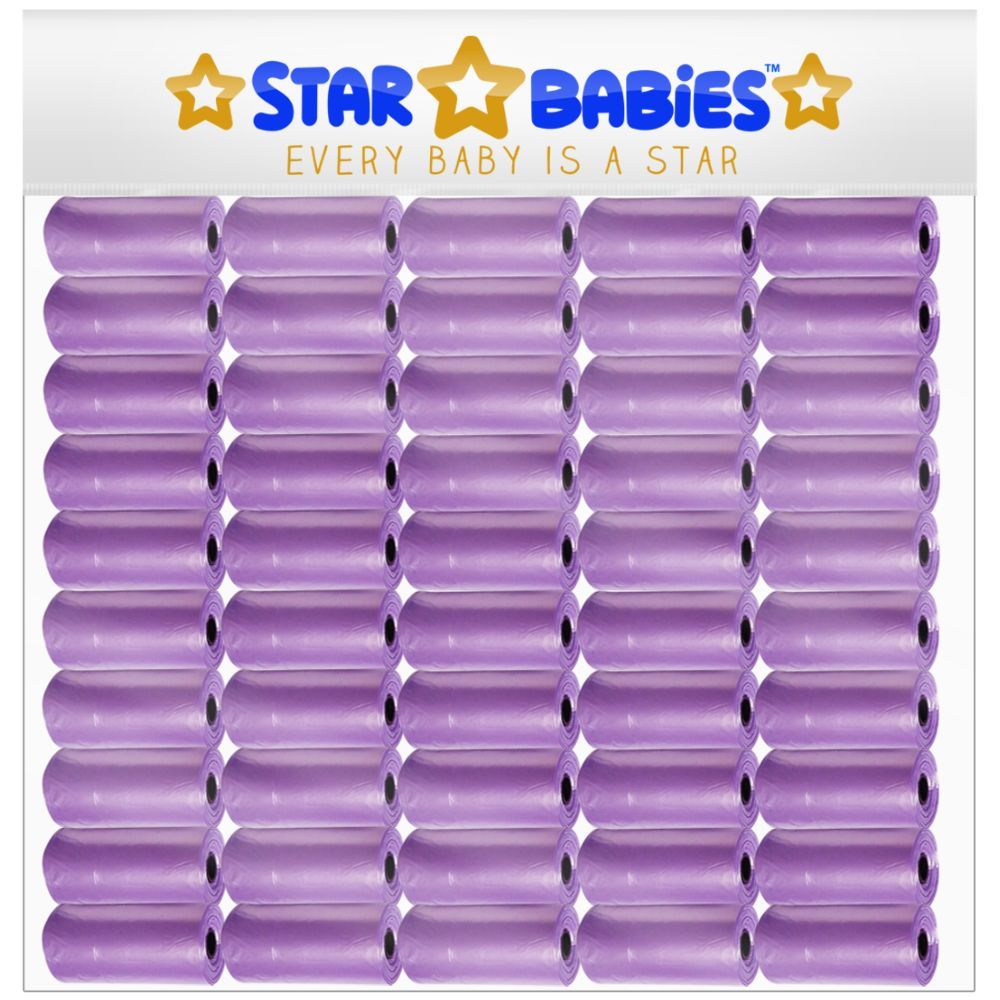 Star Babies - Scented Bag Roll - Pack of 50/750 Bags - Lavender