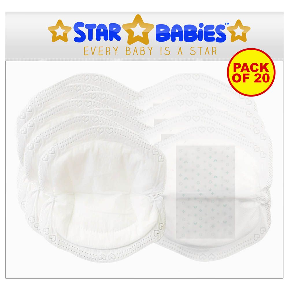 Star Babies - Disposable Breast Pad Pack of 20 - White