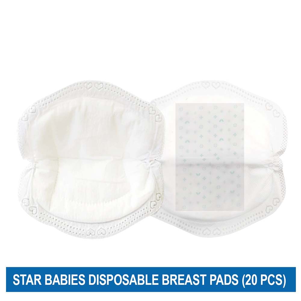 Star Babies - Disposable Breast Pad Pack of 20 - White