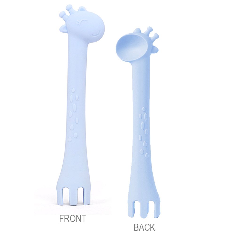 Star Babies - Baby Feeding Unbreakable Spoon & Fork - Blue