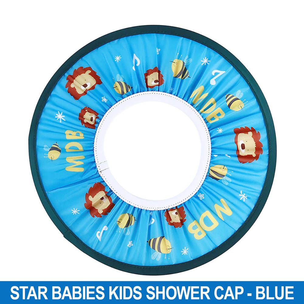 Star Babies - Adjustable Kids Shower Cap - Blue