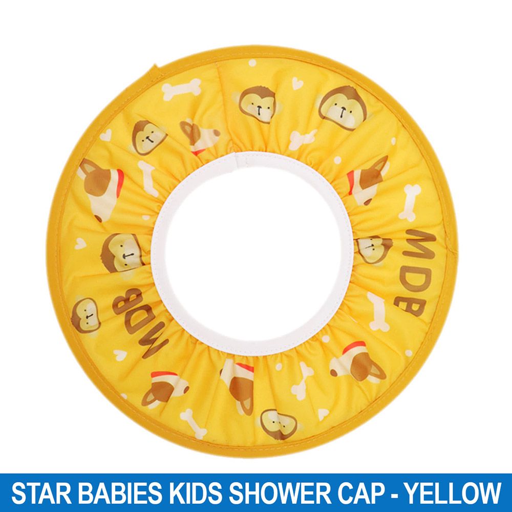 Star Babies - Adjustable Kids Shower Cap - Yellow